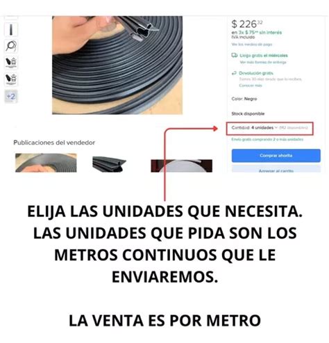 Empaque Puerta Refrigerador Perfil Ceja Arpon Negro Vta X Mt En Venta