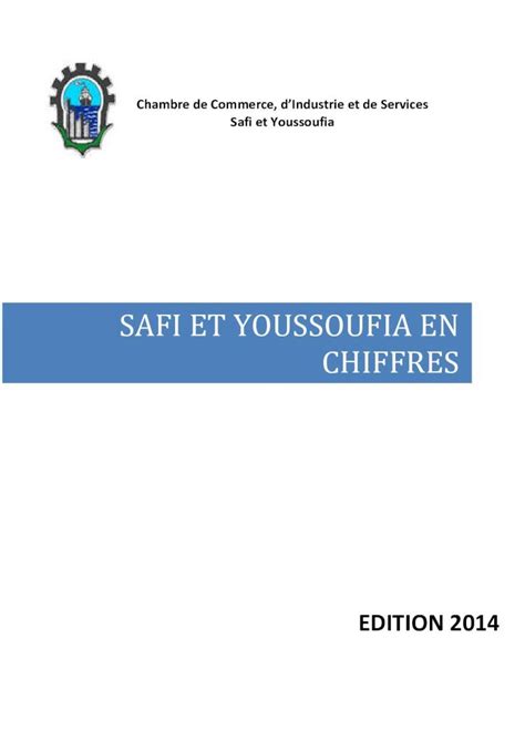 Pdf Safi Et Youssoufia En Chiffres Safi