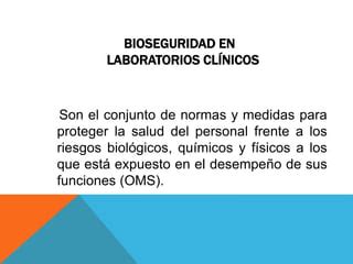 Bioseguridad Esterilizacion En Laboratorios Ppt