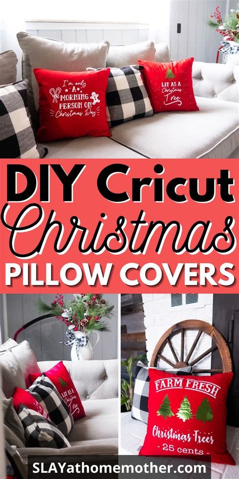 DIY Holiday Pillow Covers With Cricut EasyPress 2 Christmas Pillows