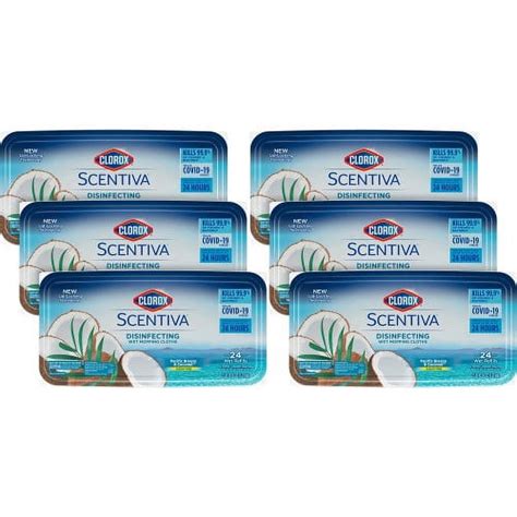 Clorox Scentiva Disinfecting Wet Mopping Cloth Refills Walmart