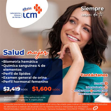 Salud Mujer LCM Laboratorios Clínicos de Mérida