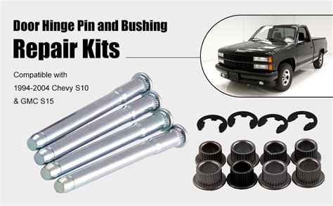 Rulline Door Hinge Pin And Bushing Repair Kits 4 Pins 2 Door Compatible With 1994