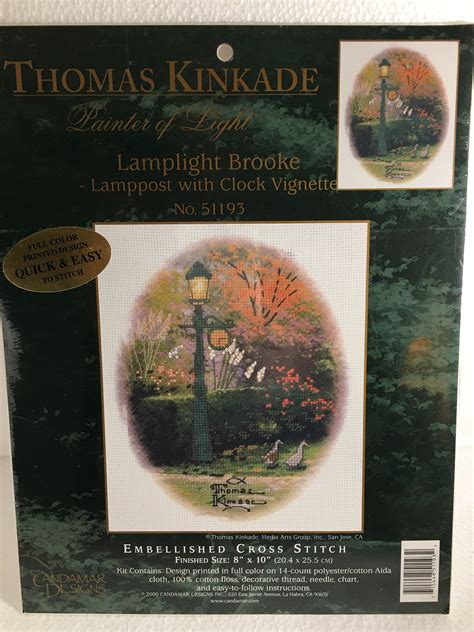 Cross Stitch Finishing Thomas Kinkade Medium Art Vignettes Floss