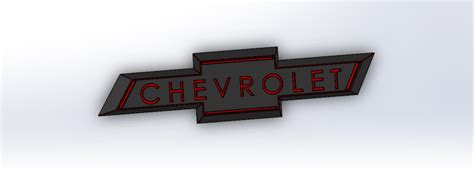 3d Printed Rear Chevy Emblem By Brayden Moore Pinshape