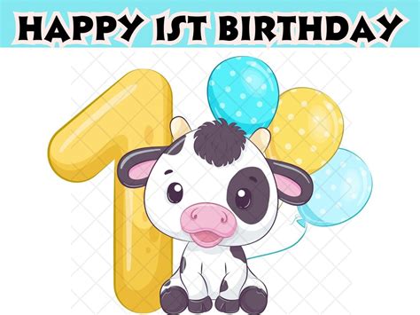 Cow One Birthday Svg St Birthday Svg Holy Cow I Am One Svg Etsy