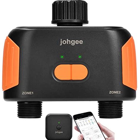 Johgee Minuteur D Arrosage WiFi 2 Sorties Minuteur De Tuyau