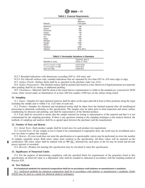 ASTM B884 11 Standard Specification For Niobium Titanium Alloy