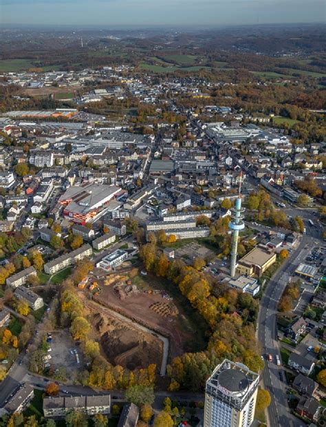 Luftbild Velbert Herbstluftbild Baustelle Zum Neubau Des