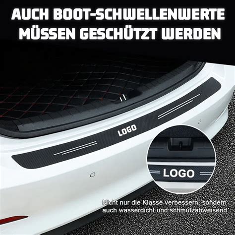 Carbon Fibre Car Door Sill Sticker 5 Pieces