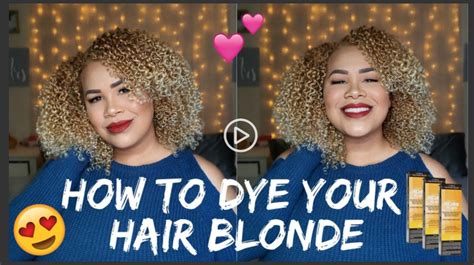 How I Dyed My Hair Blonde Using Loreal Vanilla Champagne