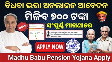 How To Apply Widow Pension Online Widow Pension Online Apply Madhu