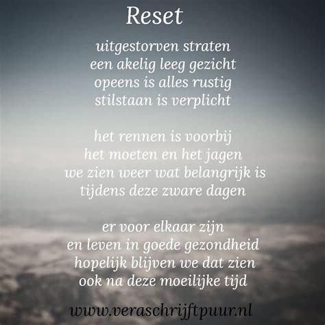 Reset Vera Schrijft Puur