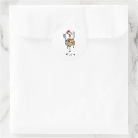 Stick Figure Turkey Stickers Zazzle