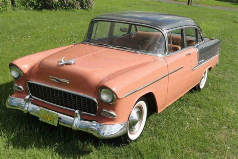 1955 Chevrolet Bel Air 4 Door Sedan Front 34 108318