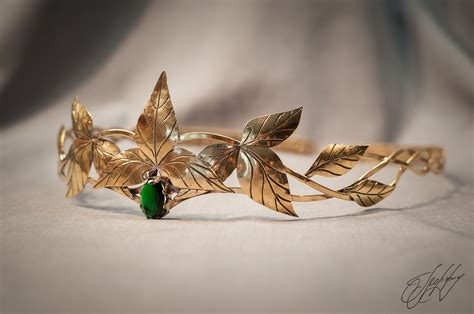 Elven Diadem Elf Leaf Crown Wedding Tiara Bridal Headband Etsy