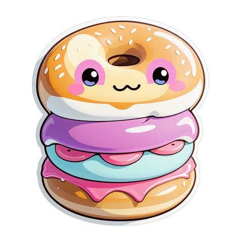 I Made An Ai Sticker Of Kawaii Bagel