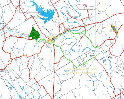 Dinosaur Valley State Park Map