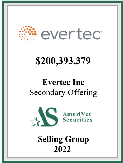 Evertec Inc Amerivet Securities