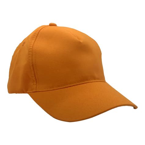 Orange 100 Polyester Cap 5 Panel Titan Jet Africa