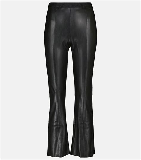 Wolford Jenna Slim Faux Leather Pants Wolford