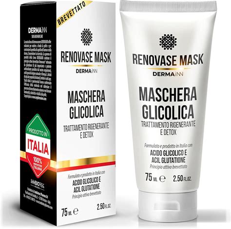 Maschera Viso Con Acido Glicolico Peeling Viso Renovase Mask