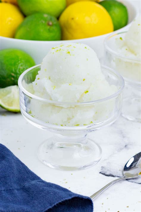 Lime Sorbet Recipe 3 Ingredients Evolving Table