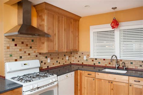 The Hopkins Kitchen Modern Bungalow Subway Tile Backsplash