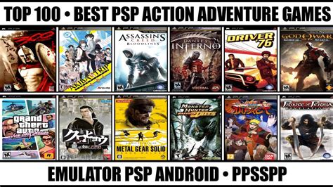 Top 100 Best Action Adventure Games For PSP Best PSP Games Emulator