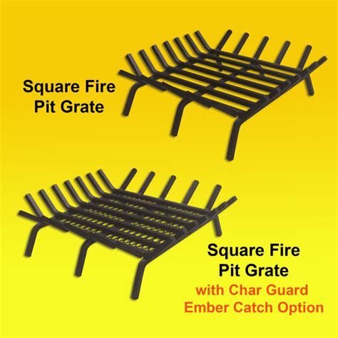 Square Rectangle Fire Pit Grate Custom Made