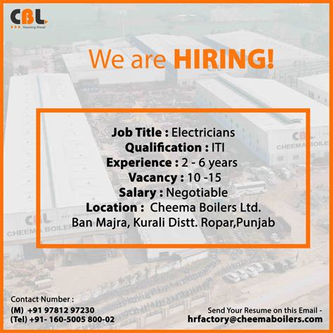 Career Cheema Boilers Limited