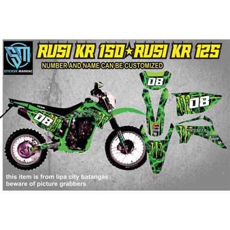 Rusi KR 150 Rusi KR 125 Full Body Decals Shopee Philippines