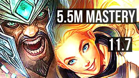 TRYNDAMERE Vs LUX MID 5 5M Mastery Quadra 2400 Games 8 Solo