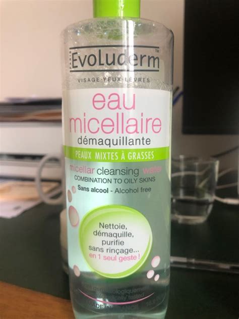 Evoluderm Eau Micellaire D Maquillante Peaux Mixtes Grasses Inci