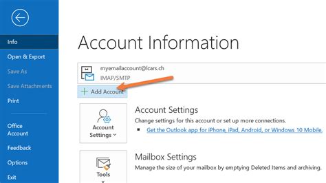 How To Setup A Imap Email Account In Microsoft Outlook 365 Knowledge Base Ontrack