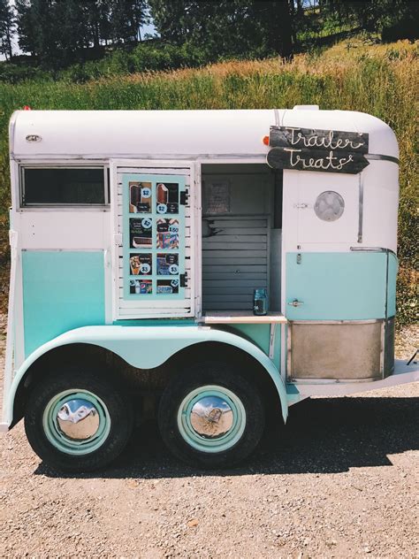 Horse trailer ice cream food truck | Food truck, Horse trailer, Ice cream truck