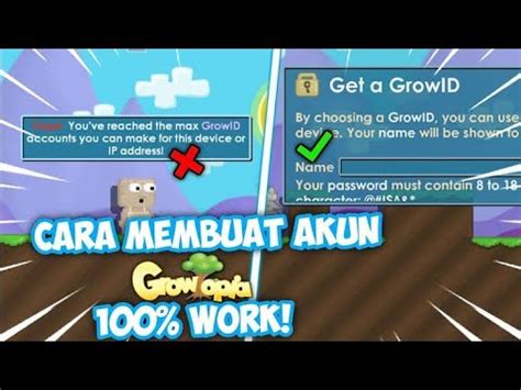 Cara Buat Akun Growtopia Terbaru Dijamin Pasti Berhasil Youtube