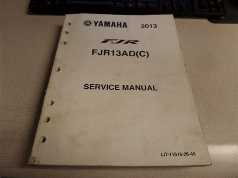 Oem Yamaha Factory Service Manual 2013 Fjr13adc Lit 11616 26 45 1mc 28197 10 Ebay