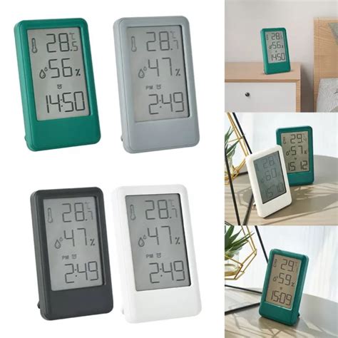 THERMOMÈTRE NUMÉRIQUE PRATIQUE écran LCD hygromètre avec réveil EUR 21