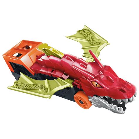 Грузовик Hot Wheels Разъяренный дракон с хранилищем для машинок GTK купить в интернет магазине
