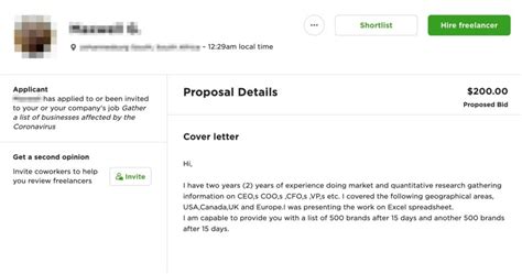 Sample Cover Letter For Upwork Best Photos Useful