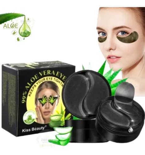 60 Parches Anti Ojeras Máscarilla De Aloe Vera Calmante Cuotas Sin