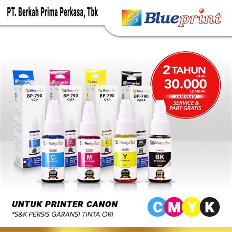 Jual Tinta Canon BLUEPRINT 790 Refill For Printer Canon G1010 G2010