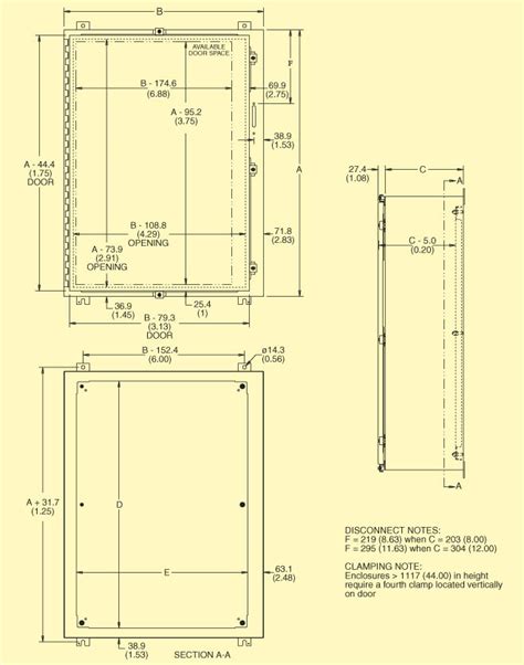 Nema Type 4 Single Door Enclosures For Flange Mounted Electrical Disconnects