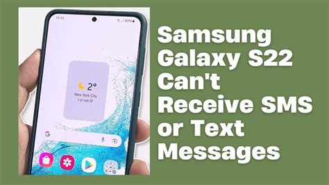 How To Fix A Samsung Galaxy S22s23 That Cant Receive Sms Or Text Messages Youtube