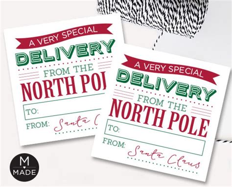 Free Printable North Pole Special Delivery Printable Web Stamps Free