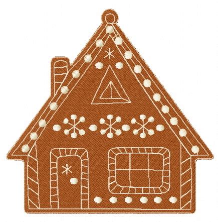 Embroidery Fiber Arts Digital Embroidery Design Gingerbread House