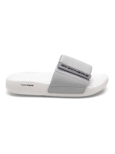 Мужские шлепанцы Skechers HYPER SLIDES RELIANCE 229040 Черный Серый