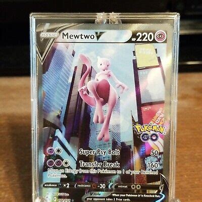 Pok Mon Tcg Mewtwo V Full Art Pokemon Go Holo Ultra Rare Ebay