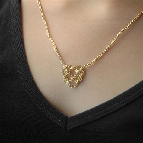 Ravelry Celtic Heart Necklace Pattern By Yael Falk